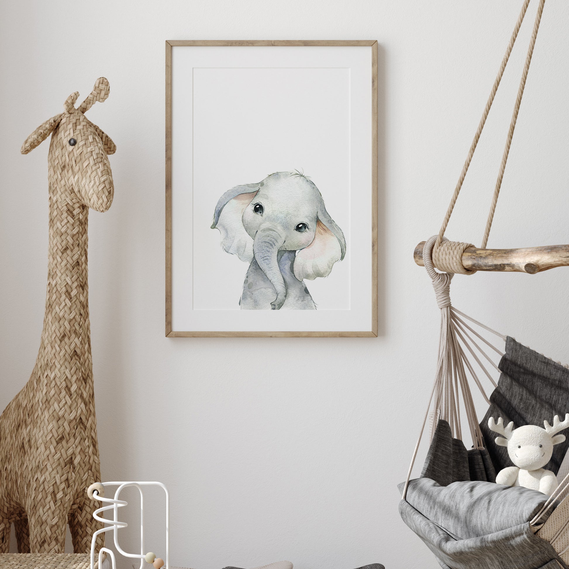 affiche bébé éléphant chambre