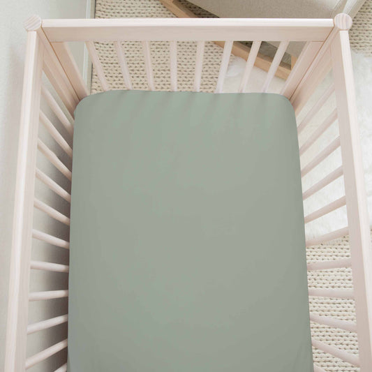 Drap contour pour bassinette | Basiques | Vert Sauge