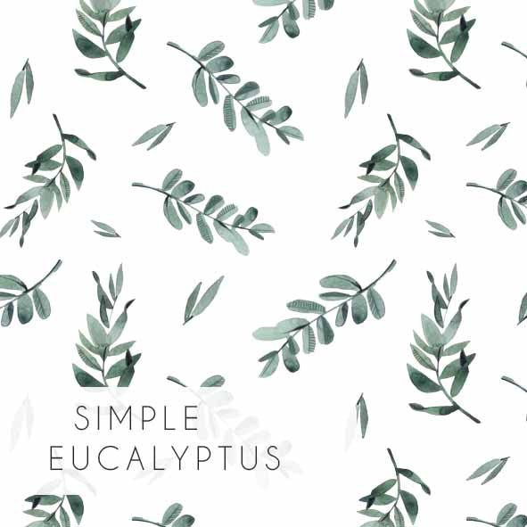 Housse de matelas à langer | Simple Eucalyptus