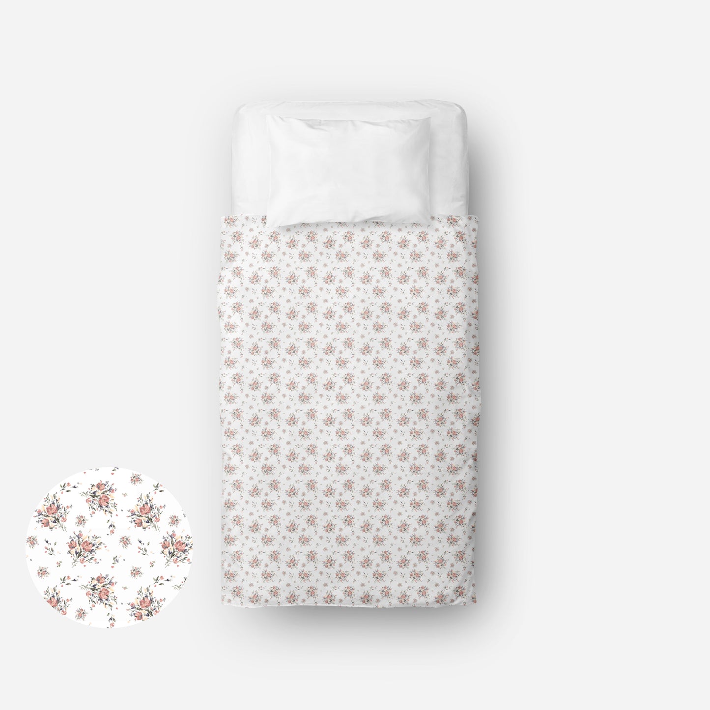 Couverture de lit simple | Fleurs Sauvages d'antan