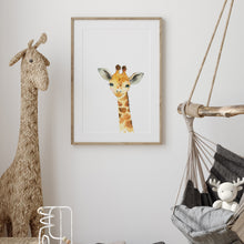 Charger l&#39;image dans la galerie, affiche bébé girafe chambre