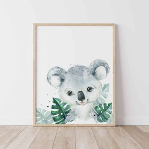 Affiche numérique | Koala tropical