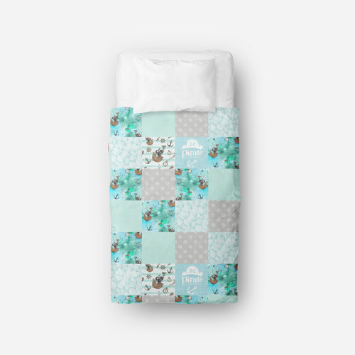 Couverture de lit simple | Trésor des caraïbes en patchwork